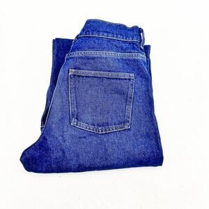 COS Relaxed Straight Leg High Waist Cropped Length Denim Jeans Size 26